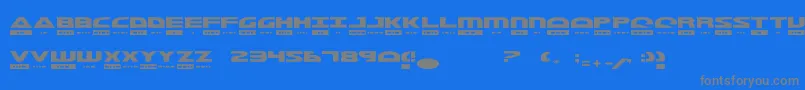 MorseKode Font – Gray Fonts on Blue Background
