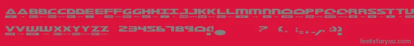 MorseKode Font – Gray Fonts on Red Background