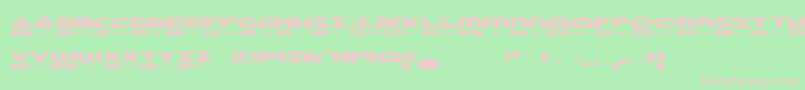fuente MorseKode – Fuentes Rosadas Sobre Fondo Verde