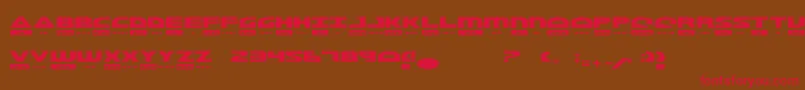 MorseKode Font – Red Fonts on Brown Background