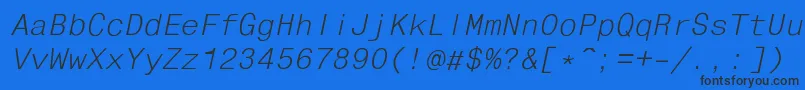 Шрифт Fhdli – чёрные шрифты на синем фоне