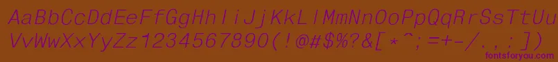 Fhdli Font – Purple Fonts on Brown Background