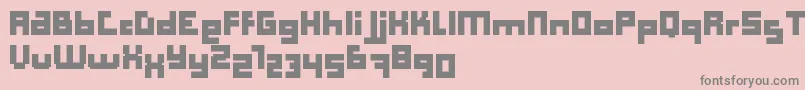 ComputerAidBoldDker Font – Gray Fonts on Pink Background