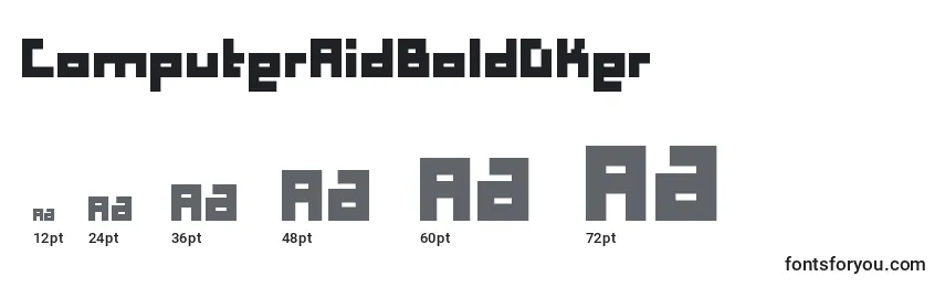 ComputerAidBoldDker Font Sizes