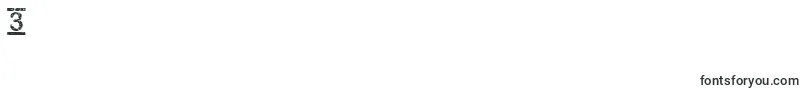Top Secret  Font – Fonts for Digit 3