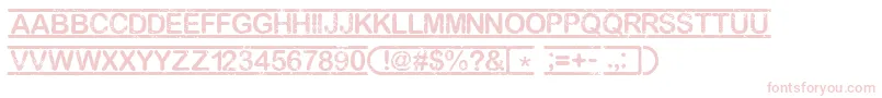 Top Secret  Font – Pink Fonts on White Background