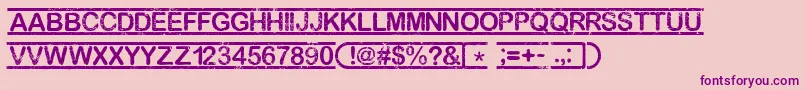 Top Secret  Font – Purple Fonts on Pink Background