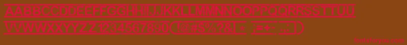 Top Secret  Font – Red Fonts on Brown Background