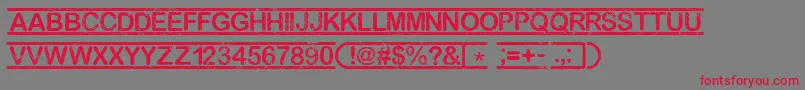 Top Secret  Font – Red Fonts on Gray Background