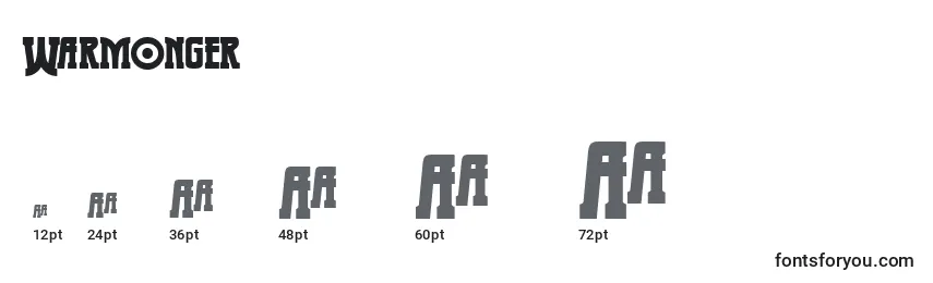 Warmonger Font Sizes