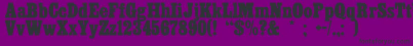 Casil-Schriftart – Schwarze Schriften auf violettem Hintergrund