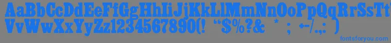 Casil-Schriftart – Blaue Schriften auf grauem Hintergrund