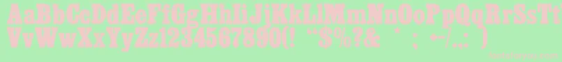 Casil Font – Pink Fonts on Green Background