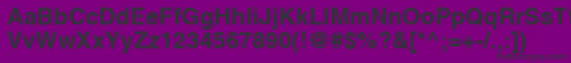 Police HelveticaLtBold – polices noires sur fond violet