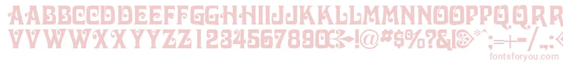 VolutecapssskRegular Font – Pink Fonts on White Background