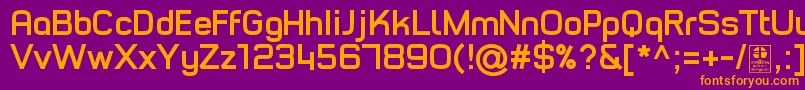 TypoStyleBoldDemo Font – Orange Fonts on Purple Background
