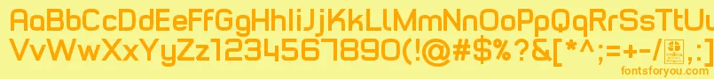 TypoStyleBoldDemo Font – Orange Fonts on Yellow Background