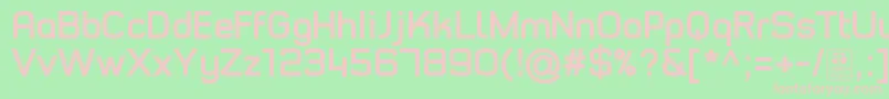 TypoStyleBoldDemo Font – Pink Fonts on Green Background