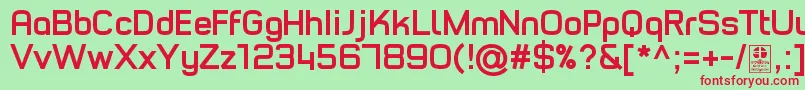 TypoStyleBoldDemo Font – Red Fonts on Green Background