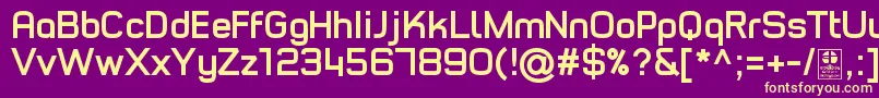 TypoStyleBoldDemo Font – Yellow Fonts on Purple Background