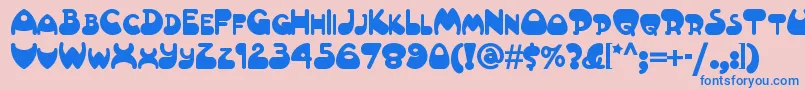 Altamontenf Font – Blue Fonts on Pink Background