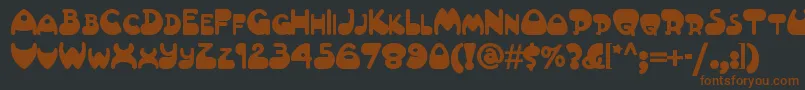 Altamontenf Font – Brown Fonts on Black Background