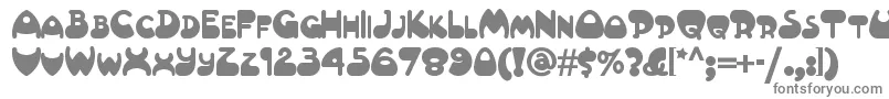 フォントAltamontenf – 白い背景に灰色の文字