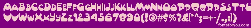 Altamontenf Font – Pink Fonts on Purple Background