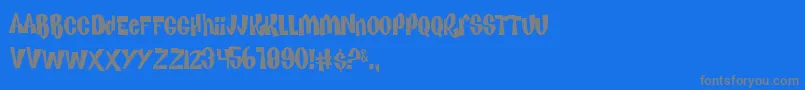 Weitere Informationen zur KenanKel-Schriftart KenanKel-Schriftart – Graue Schriften auf blauem Hintergrund