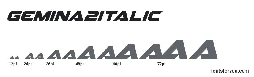 Gemina2italic Font Sizes