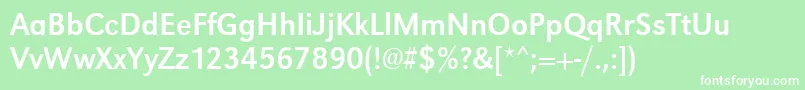 En savoir plus sur la police Urwgrotesktnar Police Urwgrotesktnar – polices blanches sur fond vert