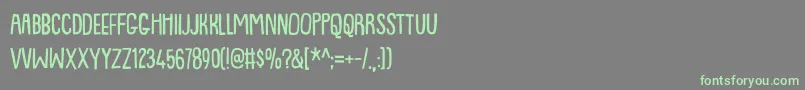 Lemonismdemo Font – Green Fonts on Gray Background