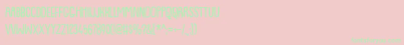 Lemonismdemo Font – Green Fonts on Pink Background