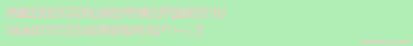 Lemonismdemo Font – Pink Fonts on Green Background