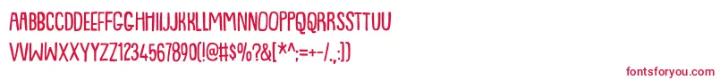 Lemonismdemo Font – Red Fonts on White Background