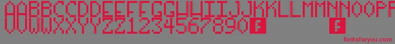 OurArcadeGames Font – Red Fonts on Gray Background