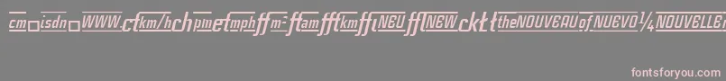 CasestudynooneLtBoldItalicAlternate Font – Pink Fonts on Gray Background