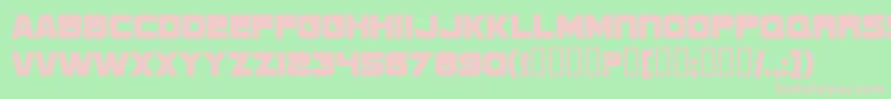 SfSportsNightNsUpright Font – Pink Fonts on Green Background