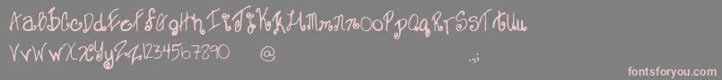 Шрифт Sweet – розовые шрифты на сером фоне