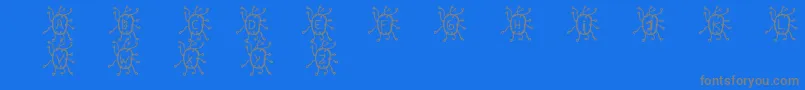 More about Virus Font Virus Font – Gray Fonts on Blue Background