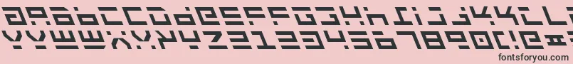 RocketTypeLeftalic Font – Black Fonts on Pink Background