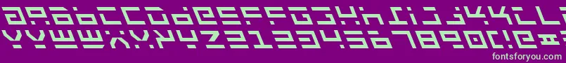 fuente RocketTypeLeftalic – Fuentes Verdes Sobre Fondo Morado