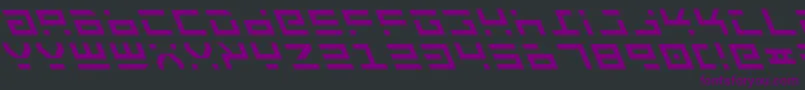 RocketTypeLeftalic Font – Purple Fonts on Black Background