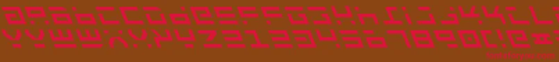 Шрифт RocketTypeLeftalic – красные шрифты на коричневом фоне