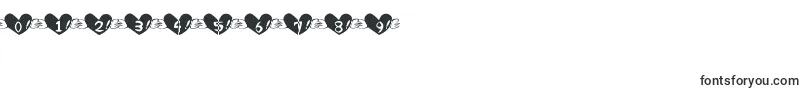 Heart Font Font – Fonts for Numbers and Digits
