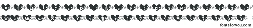 Police Heart Font – polices très larges