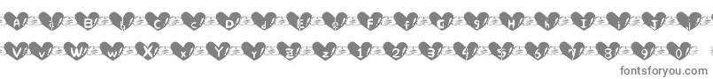 Heart Font-fontti – harmaat fontit