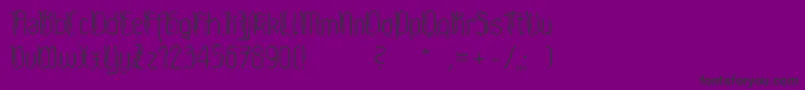 Waldschraz Font – Black Fonts on Purple Background