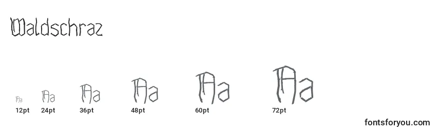 Waldschraz Font Sizes