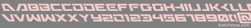 フォントWildcard31left – 灰色の背景にピンクのフォント